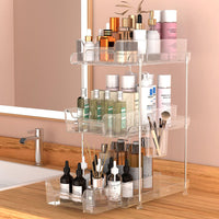 Garvee Organizer trasparente per bagno con divisori regolabili in PET e acciaio inossidabile per cucina e bagno Trasparente e robusto