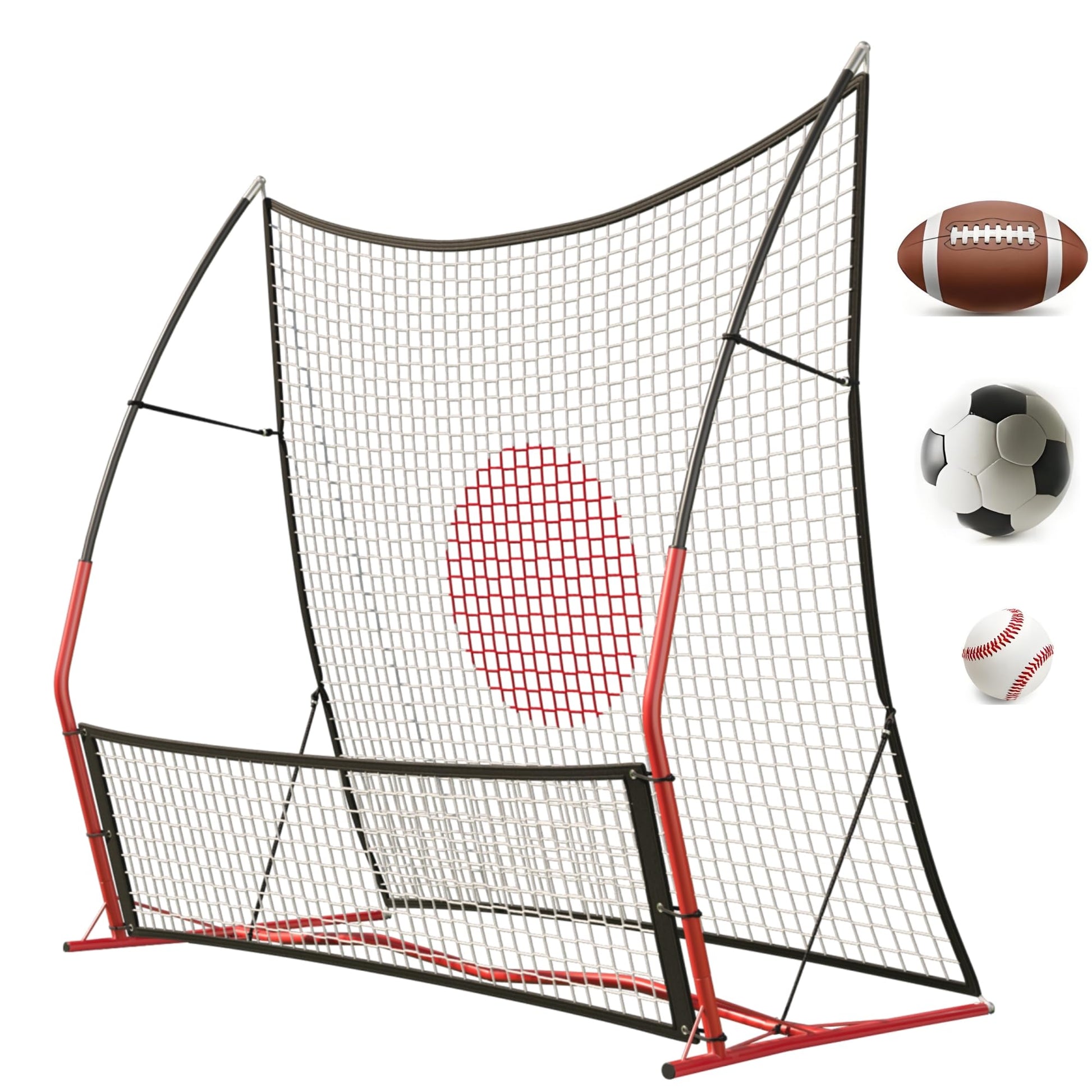 Garvee Football Rebounder 6x4 piedi – Robusto, versatile, ideale per uso interno ed esterno