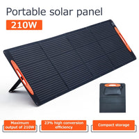 Pannello solare pieghevole GARVEE da 210 W con cavo MC-4 a XT60, IP68 impermeabile, monocristallino, montaggio flessibile, campeggio all'aperto ed emergenza