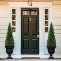 Garvee Cedro artificiale Topiaria 3 piedi Plastica resistente a tutte le intemperie Giardino e patio Verde Texture realistica