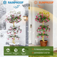 Albero di bouganville artificiale Garvee da 5 piedi con fiori rosa, seta, leggero e versatile per uso interno ed esterno