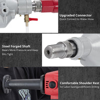 Garvee Carotatrice Diamantata 1500W Portatile 4" per Calcestruzzo - Regalo Perfetto per Festa del Papà, Ergonomica in Acciaio