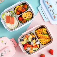 Garvee Bento Lunch Box da 1125 ml per bambini, senza BPA, a prova di perdite, 5 scomparti, giallo