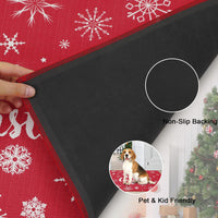 Zerbini natalizi Garvee con fiocchi di neve, antiscivolo, zerbino Merry Christmas, 40x60 cm, per uso interno ed esterno, multicolore