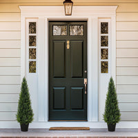 Alberi artificiali di cedro topiato Garvee da 3 piedi - Plastica resistente alle intemperie, sempreverdi, facili da curare per giardino e uso interno, set da 2