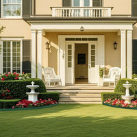 Bordura per prato Garvee - Materiale PE flessibile, 10 m di lunghezza, 30 picchetti, percorso giardino, separazione prato, nero