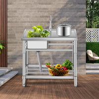 Lavello in acciaio inox Garvee da 30 pollici a vasca singola – 76x41x76 cm, lavello da incasso in acciaio inox 304 per la ristrutturazione della cucina o per nuove costruzioni, con qualità durevole.