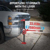 Garvee 33" Farm Jack 7000 libbre Meccanismo di sollevamento per impieghi gravosi Acciaio robusto fuoristrada per trattori e SUV