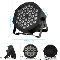 Garvee LED Par Spotlight RGB 36 LED Stage Light 2 Pack Party Light Telecomando DMX per palco DJ Party Show Bar Halloween Natale