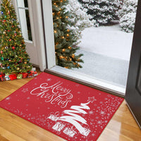 Garvee Zerbino Natalizio 40x60cm Antiscivolo Lavabile Imitazione Canapa Festivo Sicuro Bambini Animali Ingressi Terrazze