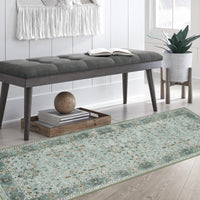Tappeto vintage boho Garvee lavabile a pelo corto 80 x 150 cm antiscivolo per soggiorno, camera da letto, sala da pranzo