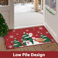 Tappetino da cucina natalizio Garvee Babbo Natale, set da 2 pezzi antiscivolo per cucina, ufficio, lavanderia, 40x60 + 40x120 cm