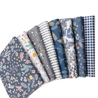 Set di 8 tessuti patchwork Garvee, cotone, 50x50 cm, morbidi e traspiranti, per cucito fai da te e quilting, motivo floreale