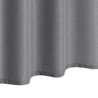 Tenda da doccia Garvee, trama a nido d'ape a quadretti, 100% poliestere, idrorepellente, tessuto pesante, occhielli antiruggine, grigio, 35x72 cm, qualità alberghiera, bagno