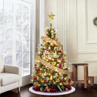 Albero di Natale Artificiale Garvee 225 cm PE/PVC - 400 LED, 3000 Rami, Supporto Metallico