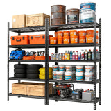 Garvee Scaffali Garage 1000 KG Regolabili 5 Ripiani Metallo SPCC Antiruggine 91x41x183 cm Multiuso per Garage Cucina Magazzino - Nero