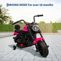 Moto elettrica Garvee 6V rossa con avviamento graduale e sospensioni: la prima moto elettrica per bambini dai 2 anni per passeggiate sicure in giardino