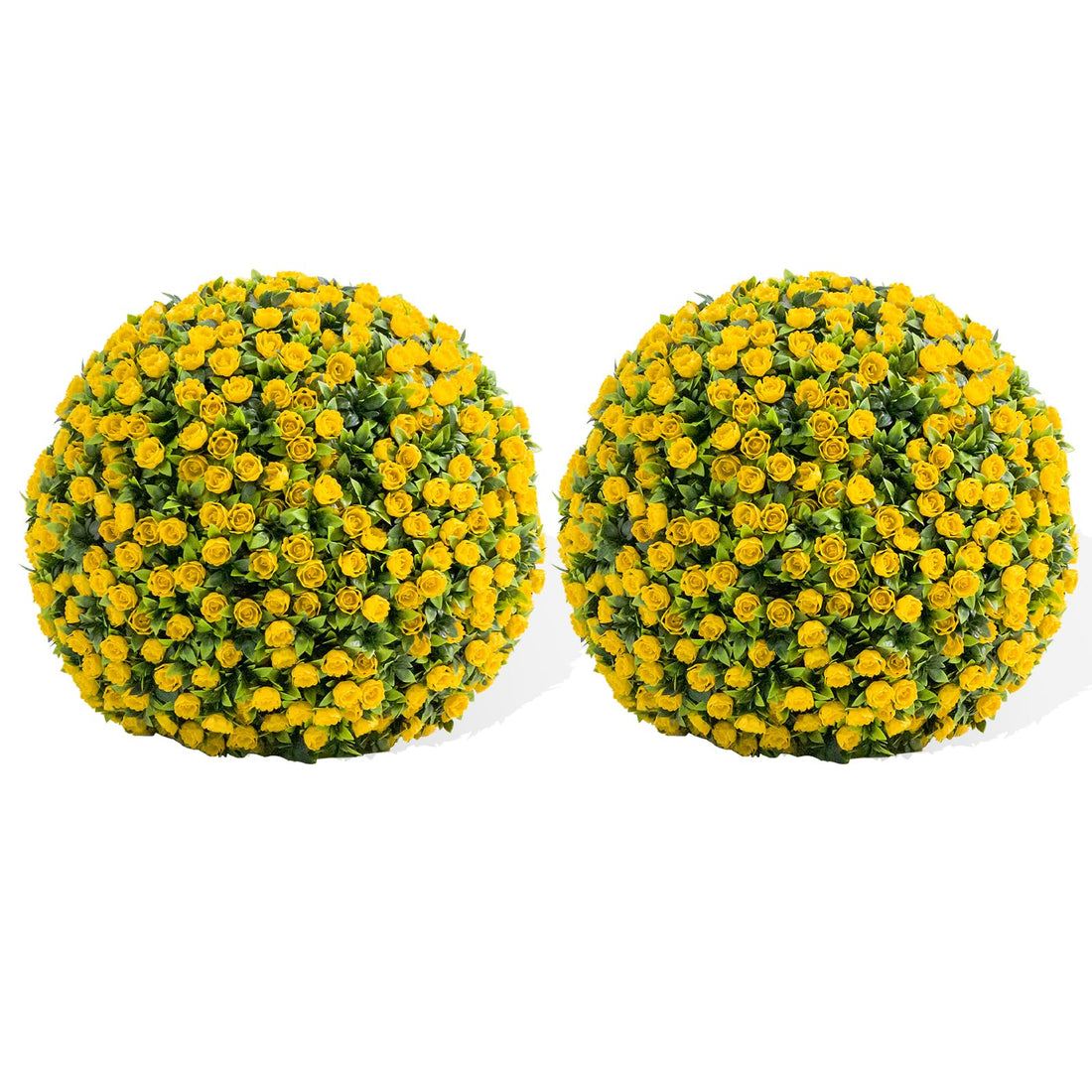 Garvee Artificial Bosso Balls 15,7 pollici Materiale PE resistente alle intemperie e senza manutenzione per uso interno ed esterno Verde