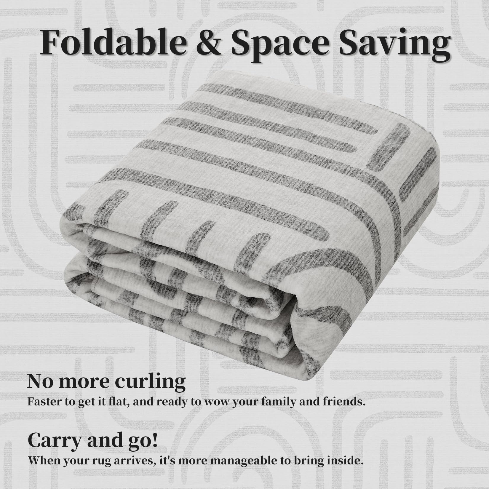 Tappeto Garvee lavabile a pelo corto 80x150 cm grigio per soggiorno camera da letto cucina corridoio antiscivolo morbido