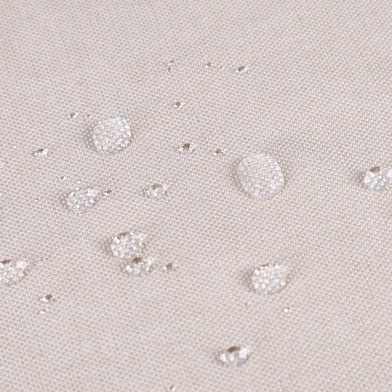 Tenda da doccia Garvee, 100% lino, poliestere, impermeabile, tessuto pesante, ganci rustici, beige, 48"x72" (112x182 cm), hotel di lusso