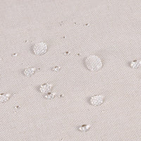 Tenda da doccia Garvee, 100% lino, poliestere, impermeabile, tessuto pesante, ganci rustici, beige, 48"x72" (112x182 cm), hotel di lusso