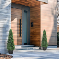 Garvee, pianta artificiale in bosso da 3 piedi con vasi robusti per uso interno ed esterno, verde tutto l'anno, realistica e facile da curare, decorativa per patio e ingresso.