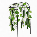 Garvee Arco Da Giardino Per Piante Rampicanti Supporto Per Cetrioli E Uva In Acciaio Verniciato Resistente Alla Ruggine U-Shape Per Orti E Aiuole Rialzate Verde - Trellis (90*80*205)