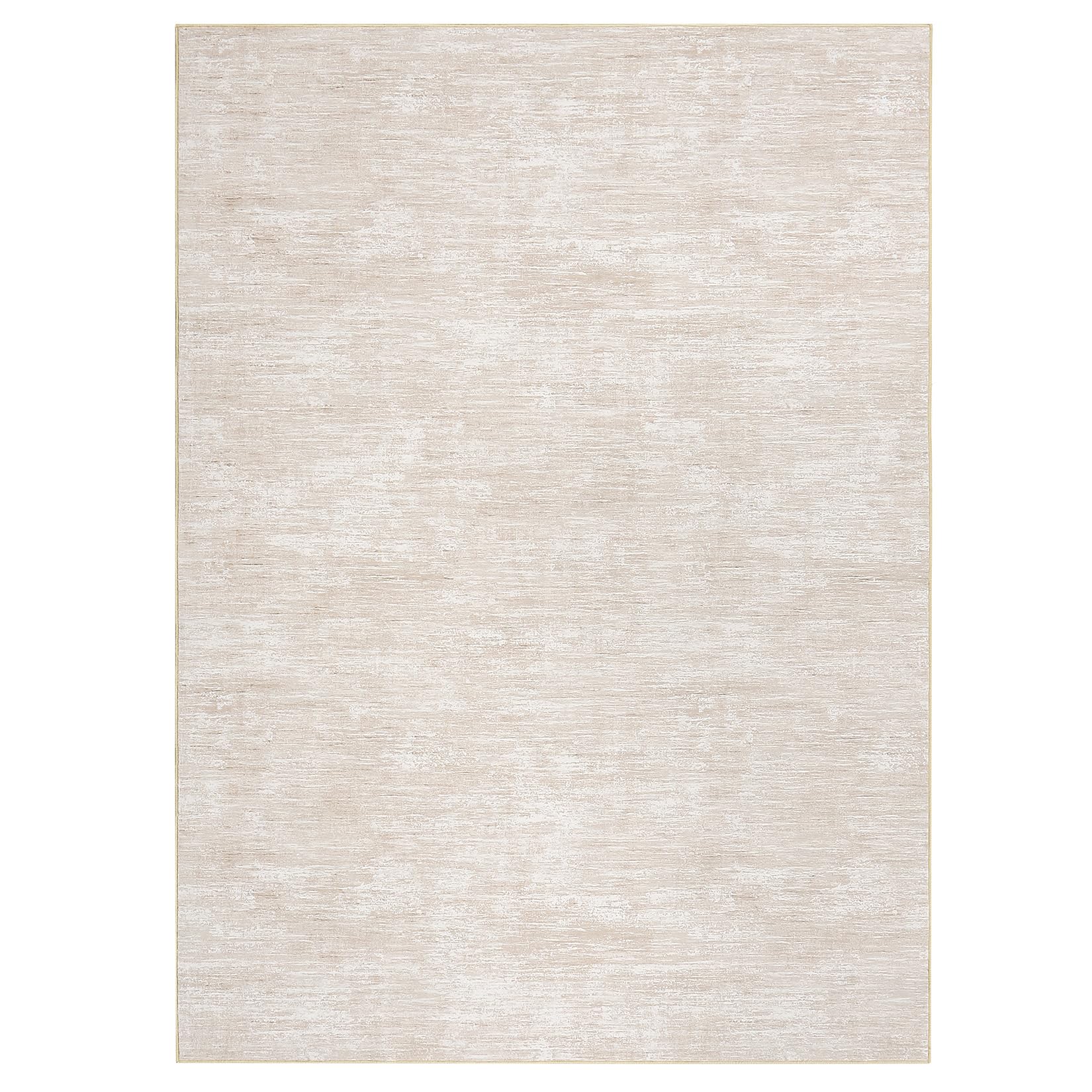 GARVEE Tappeto moderno grande, morbido, lavabile in lavatrice, antiscivolo, microfibra, pelo corto, beige, 200x290 cm, soggiorno, camera da letto, ufficio