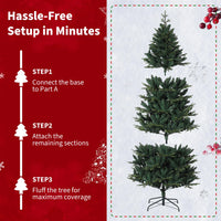Albero di Natale Artificiale Garvee 210 cm PE/PVC con LED Risparmio Energetico per Grandi Stanze