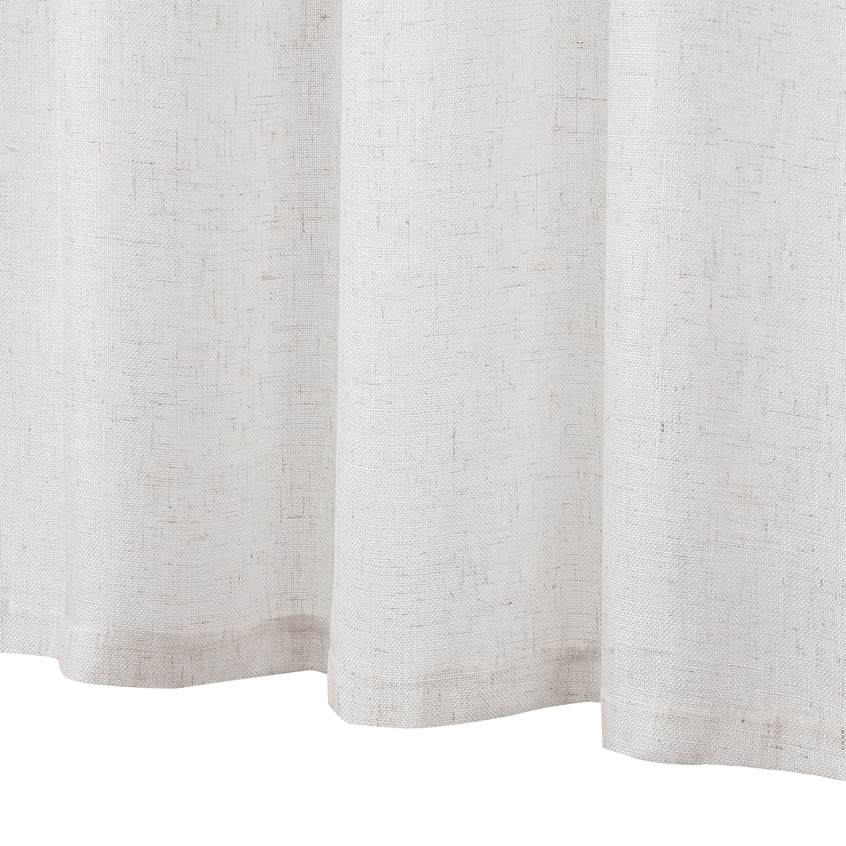 Tenda corta Garvee Vitrage Window Patchwork con bottoni decorativi, semitrasparente, beige, 132x38 cm, per cucina