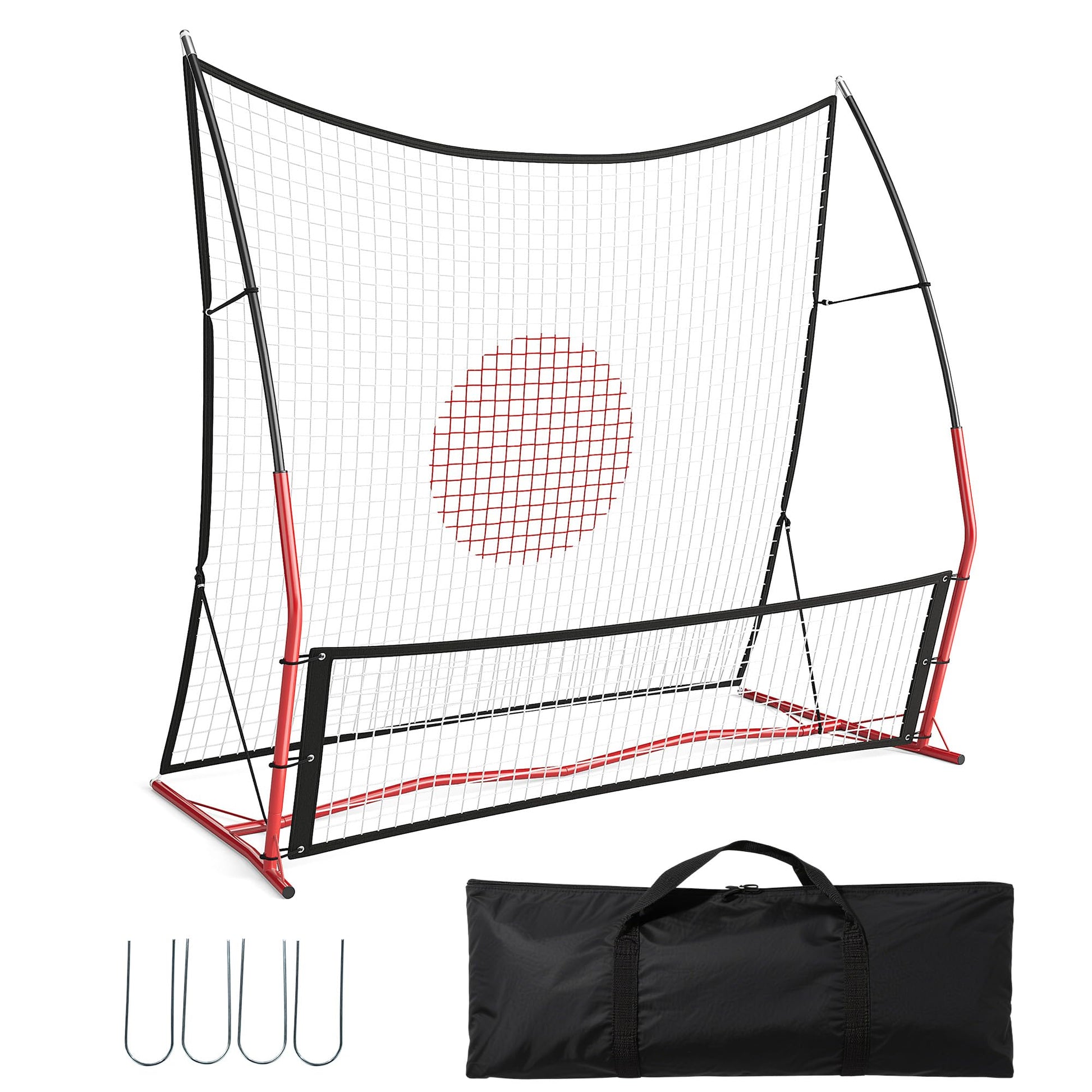Garvee Football Rebounder 6x4 piedi – Robusto, versatile, ideale per uso interno ed esterno