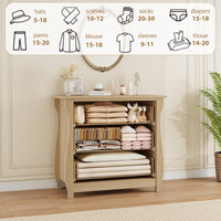 Cassettiera Garvee a 3 cassetti, mobiletto moderno in legno, bianco con maniglie in metallo nero per soggiorno e camera da letto, 29,9x15,8x29,3 pollici
