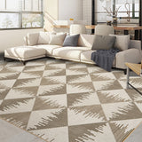 Tappeto per soggiorno Garvee 160x230cm, lavabile, antiscivolo, a pelo corto, per soggiorno, camera da letto, sala da pranzo, beige - Beige