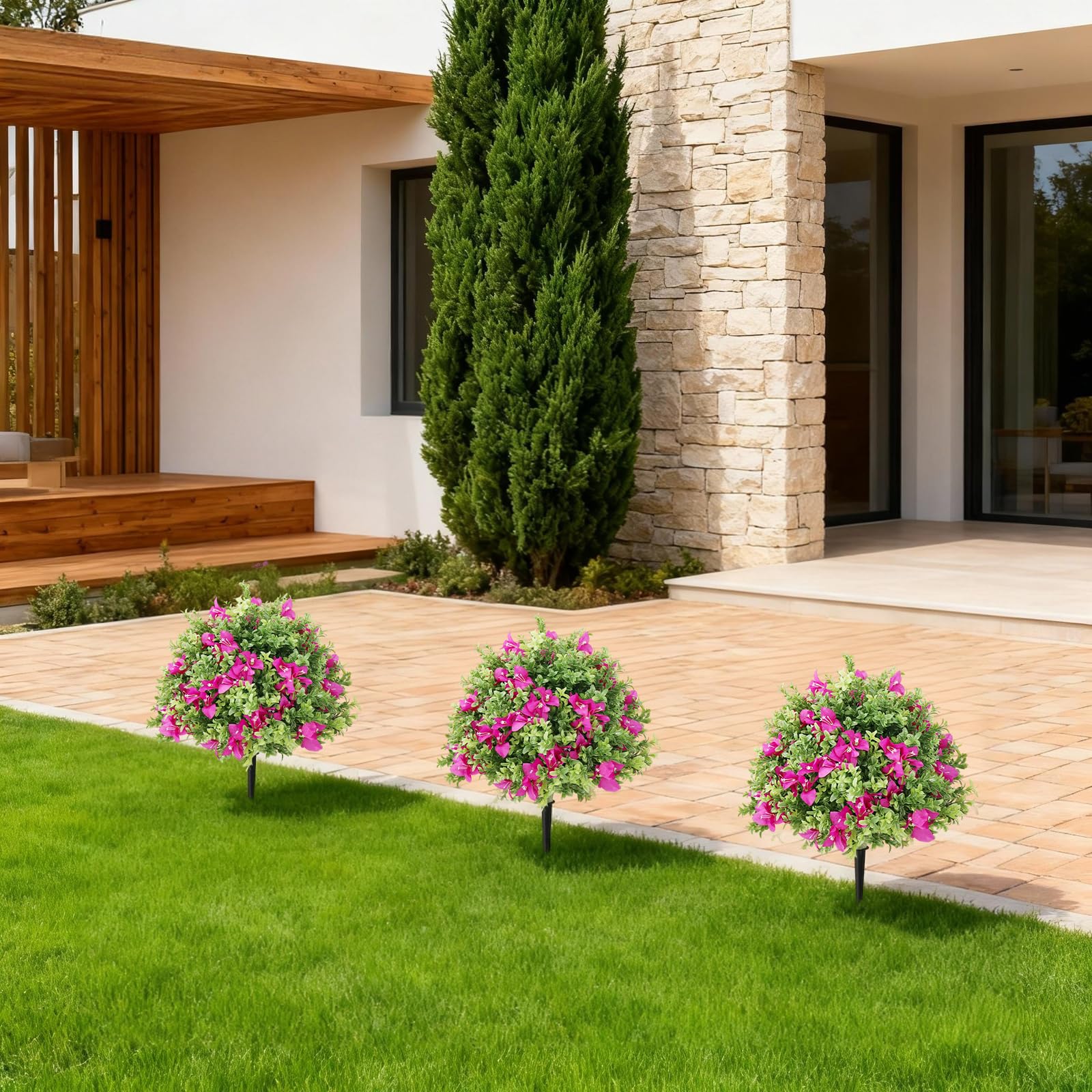 Garvee 2 pezzi 2 piedi alberi artificiali per interni realistici facili da curare versatili durevoli verdi per la decorazione di casa e ufficio