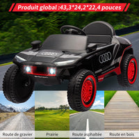 Garvee Kids Electric Car Extra Large Racing Vehicle Nero per piste da corsa da 3 anni