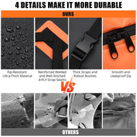 Borsa portatutto Garvee da tetto per auto, 15 piedi cubi, impermeabile, con 8 cinghie rinforzate, per tutte le auto, ideale per i viaggi, L44 x P34 x A17 pollici, nera