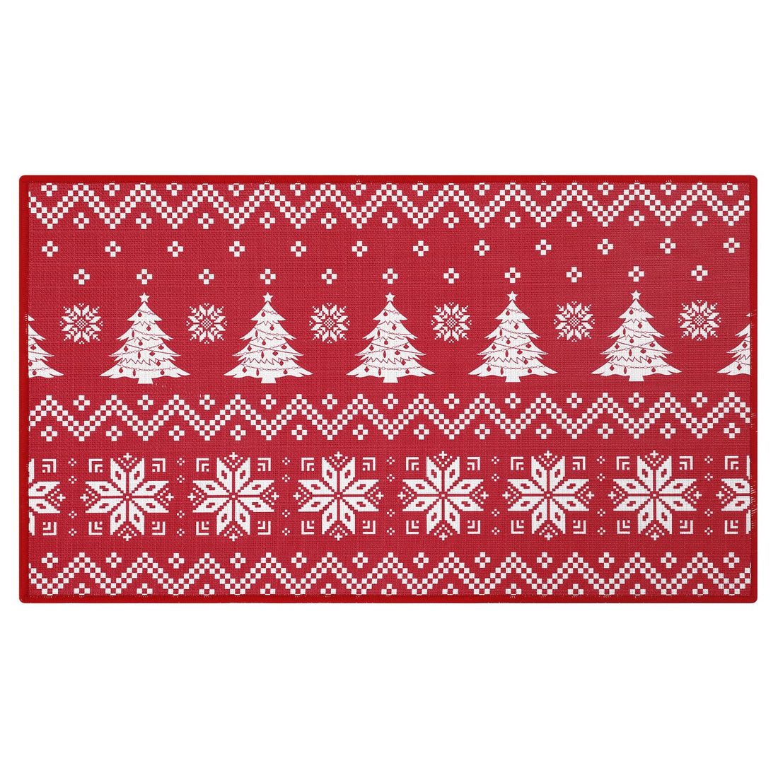 GARVEE Zerbino Natalizio Boho 40 × 60 cm, Antiscivolo e Lavabile, Decorazione per Ingresso, Porta di Casa e Spazi Interni ed Esterni