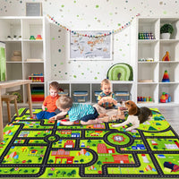 Garvee Tappeto Gioco Bambini Extra Large 140x200 Antiscivolo Morbido Velluto Educativo Colorato Per Camera E Sala Giochi