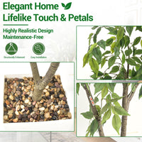 Albero artificiale da interno Garvee da 5 piedi, facile da pulire, durevole, design realistico, decorazione versatile, verde