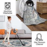 Tappeto persiano Garvee 200 x 290 cm Grigio-Blu