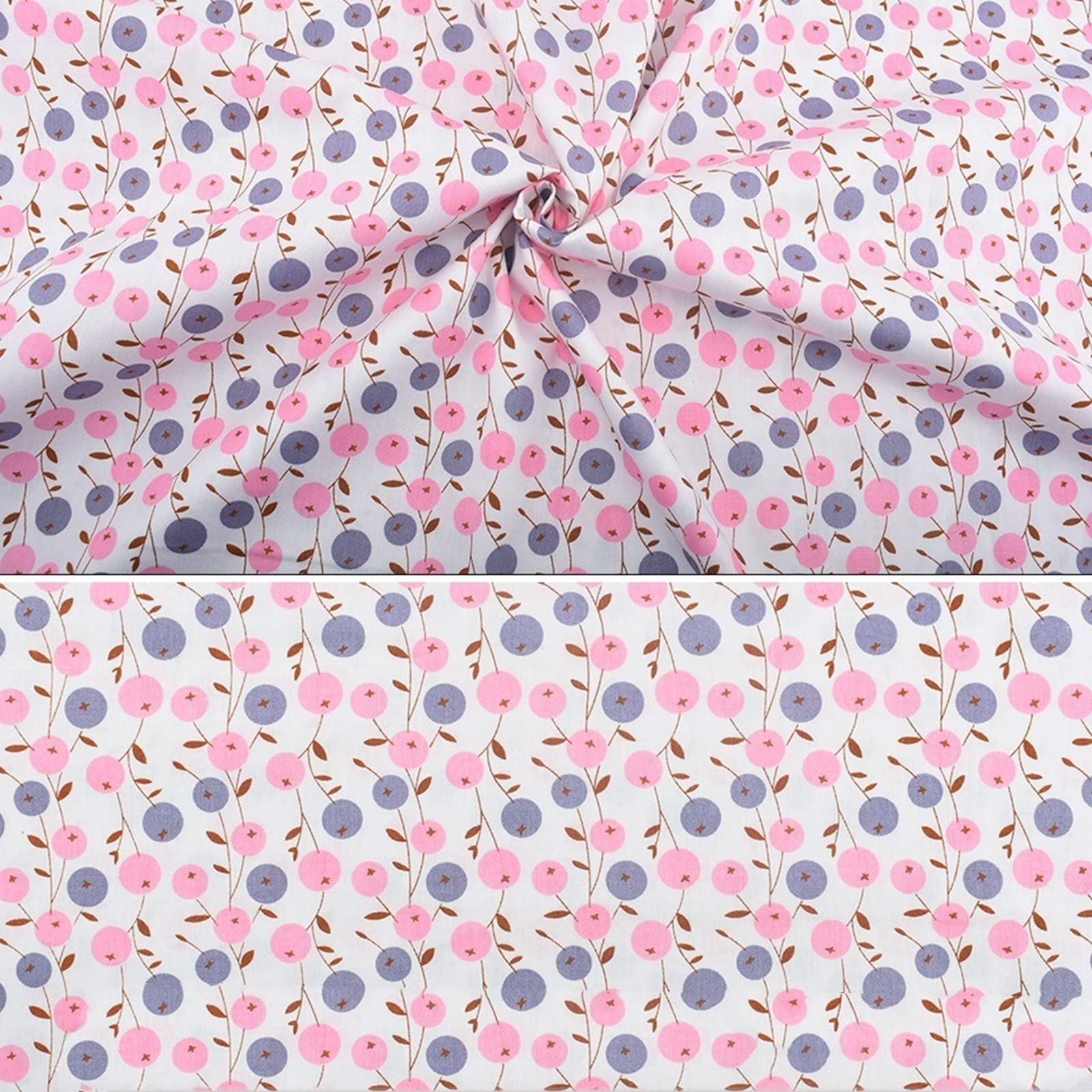 Tessuto di cotone Garvee quadrato 50x50cm motivo floreale traspirante morbido per patchwork cucito fai da te arti e mestieri