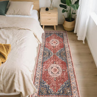 Tappeto antiscivolo lavabile Garvee Boho Vintage per soggiorno e camera da letto