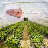 Garvee Lámina Transparente Polietileno Invernadero 6 Mil Extra Gruesa Resistente UV Anti-Goteo Jardín Granja 4,87x7,62 m