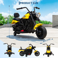 Moto elettrica Garvee per bambini 6V con avviamento graduale, sospensioni, 2 rotelle di allenamento per 18-36 mesi, musica e luci