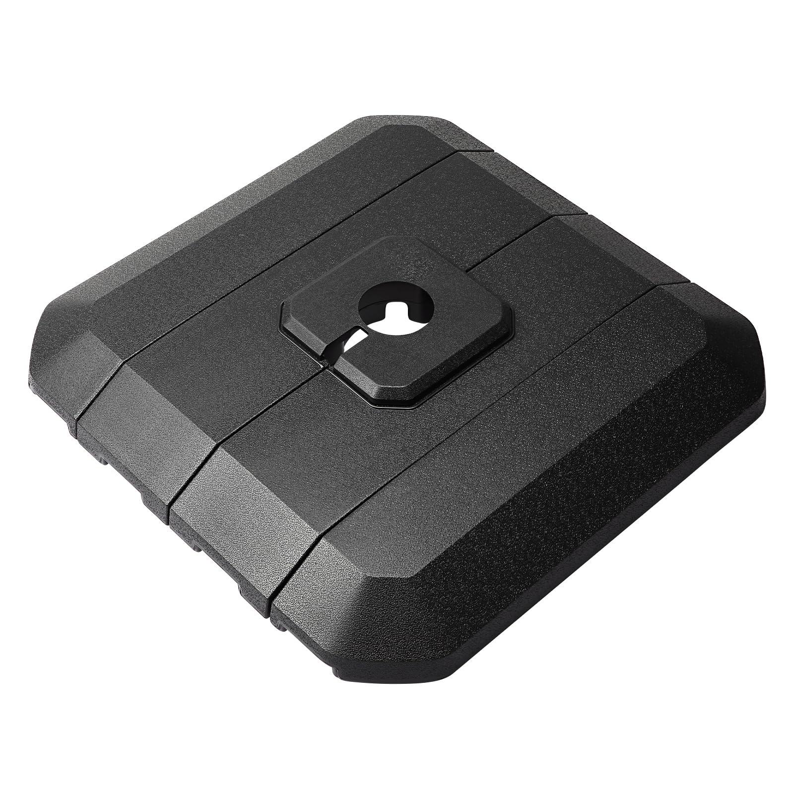 Base per ombrellone Garvee, riempibile con acqua o sabbia, per giardino e balcone, grandi ombrelloni a sbalzo, nero, resistente alle intemperie