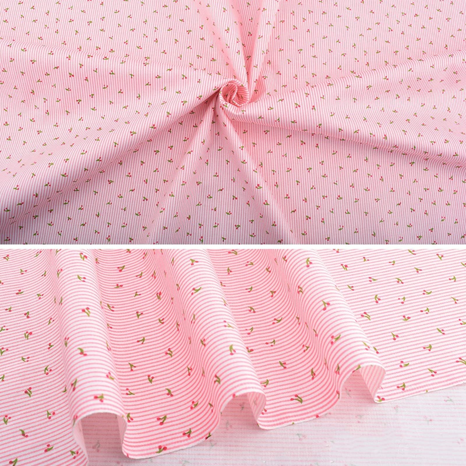 Tessuto di cotone Garvee quadrato 50x50cm motivo floreale traspirante morbido per patchwork cucito fai da te arti e mestieri