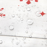 Garvee Nappe De Noël rettangolare 137x200 cm con motivo a spillo, venature del legno, cotone, facile da pulire, decorazione natalizia, runner da tavola festivo