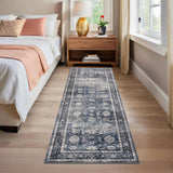 Garvee Tappeto Boho Vintage Lavabile 80x150cm Morbido Antiscivolo Poliestere Soggiorno Camera Cucina Design Orientale