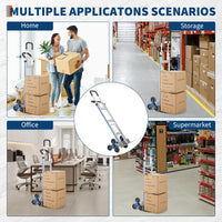 Carrello Trasporto Scale Alluminio Garvee 600 libbre 2 in 1 | Ideale per Festa del Papà, Maniglie Ergonomiche e Ruote TPR