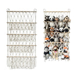 Garvee - Contenitore per giocattoli da appendere per animali di peluche a 4 livelli, 105x52 cm, bianco